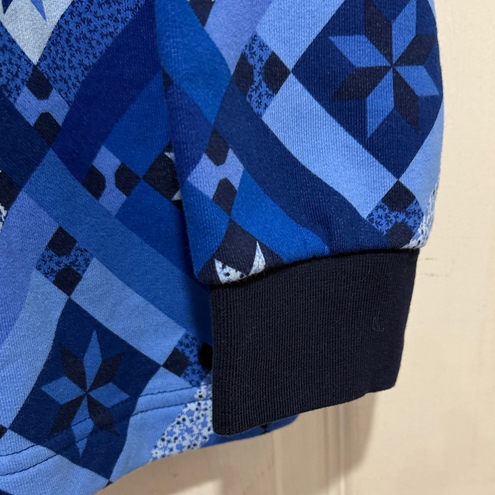 Lands' End Blue Patterned Jacket - Picture 5 of 7
